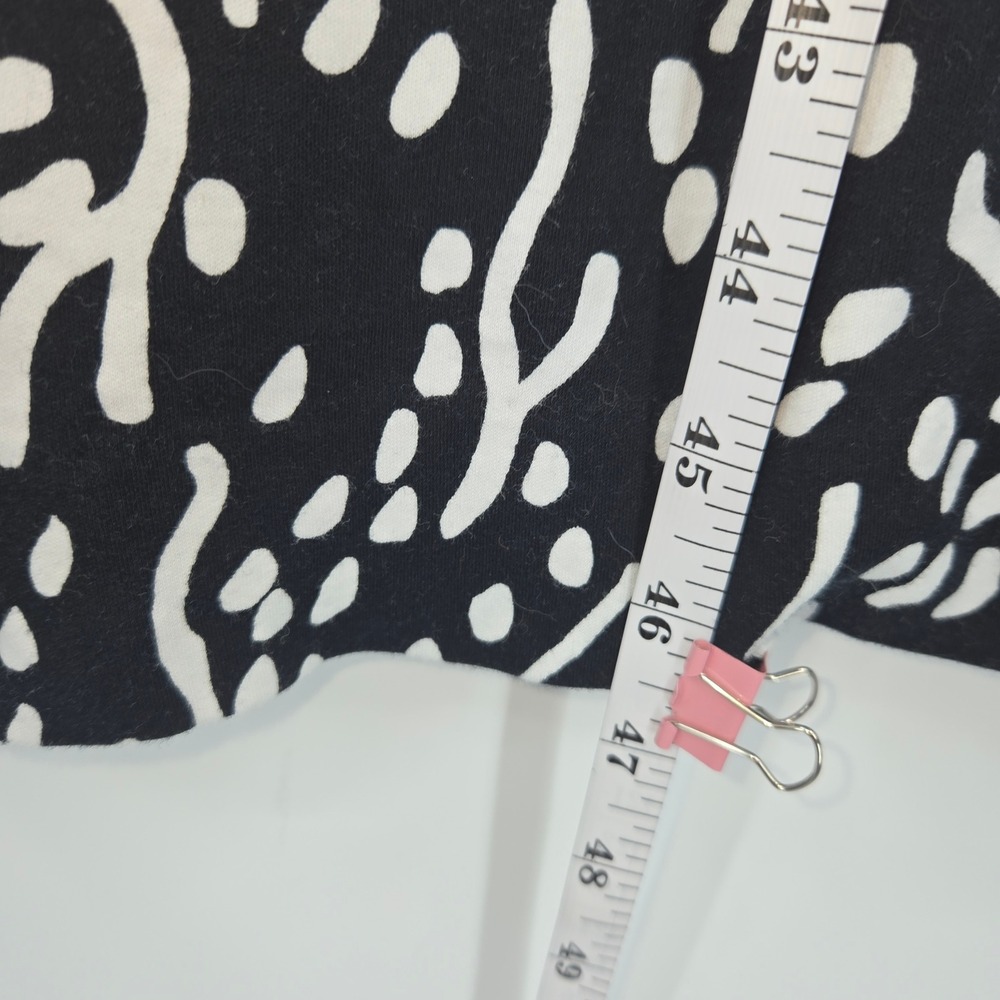 Diane Von Furstenberg Wrap Dress XL Black White Abstract Long Sleeve DVF Target - Picture 7 of 10